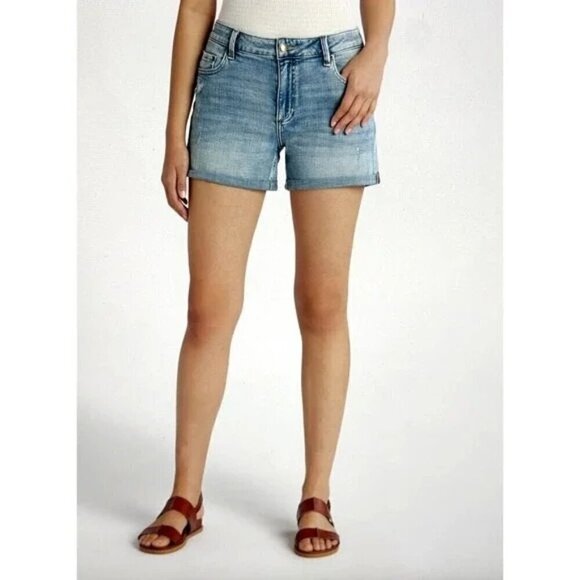 Cosmic Blue Love Women's Jodie Distressed Short Blue Size 30 NWT - Picture 1 of 10